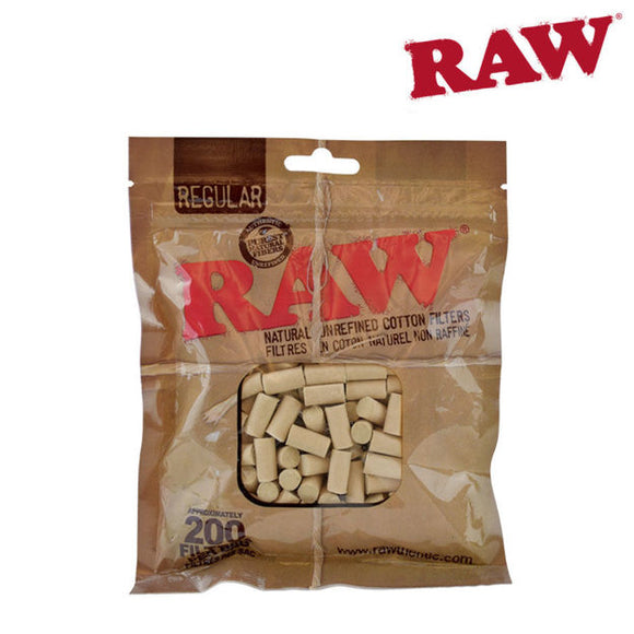 RAW Cotton Filter Tips Regular