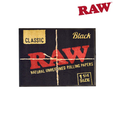 RAW BLACK PLUSH SMALL DOORMAT