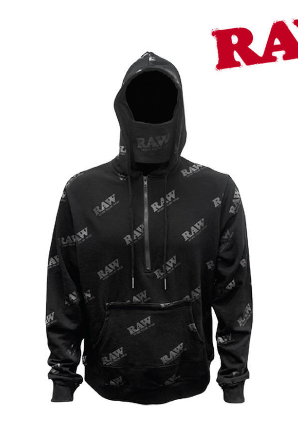 RAW Black on Black Hoodie - RAWLers