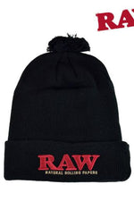 RAW POM HAT BLACK