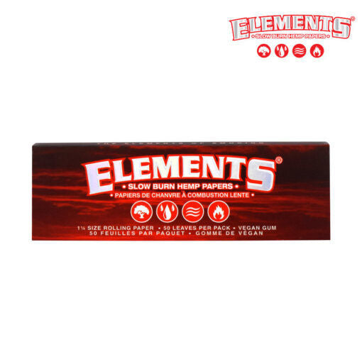 Elements 1 1/4 RED Slow Burning Rolling Papers