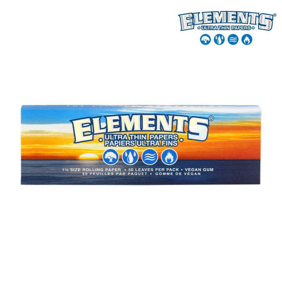ELEMENTS ULTRA THIN ROLLING PAPERS KING SIZE WIDE We Roll With It elements-ultra-thin-rolling-papers-king-size-wide-we-roll-with-it