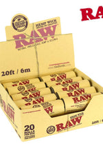RAW Hemp Wicks 20 Rolls Per Box