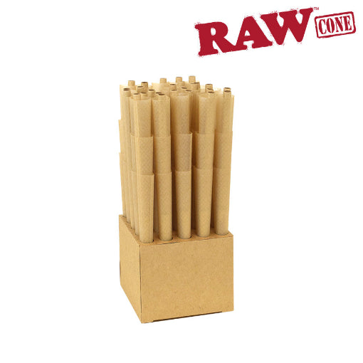 RAW Black Pre-Roll Cones 75 pack 1 1/4” size