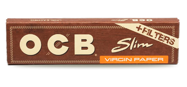 OCB Virgin Unbleached Slim with Tips