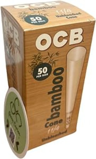 OCB Bamboo Cones 50 Pack
