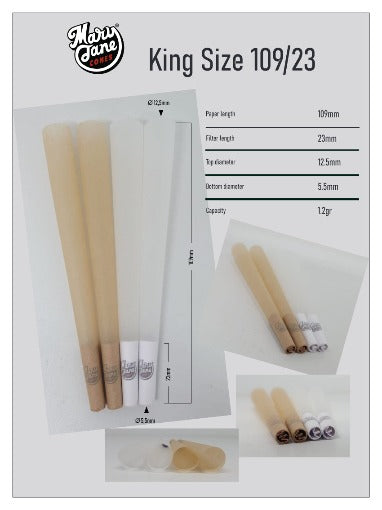 Mary Jane Cones King Size Bulk 800 Cones