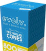 Conos preenrollados Evolv King Size 800 por caja