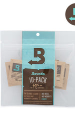 Boveda 62% Two Way Humidity Control Packs 4g Stores 1/2 oz 10 Pack