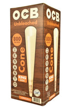 OCB Unbleached King Size Bulk Cones 800 Per Box