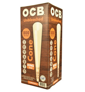 OCB Conos a granel King Size sin blanquear, 800 por caja 