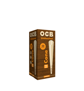 OCB Virgin Unbleached 11/4 50 Pack Cones