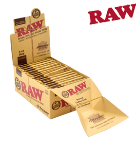 RAW ARTESANO 1¼ W/ TRAY, PAPERS, TIPS