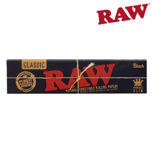 Papel de liar RAW King Size Negro SLIM