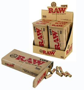 RAW Tips Pre-Rolled in METAL REUSABLE TIN