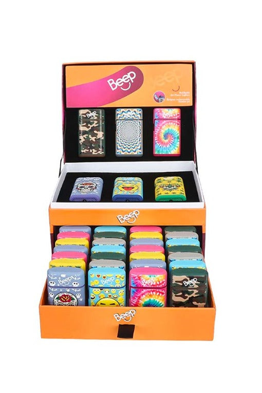Beep Jet Blue Flame Lighter Display