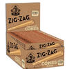 Conos tamaño king sin blanquear Zig Zag, paquete de 3
