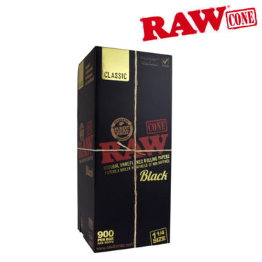 RAW Black Classic Natural 1 1/4" Conos a granel 900/Caja