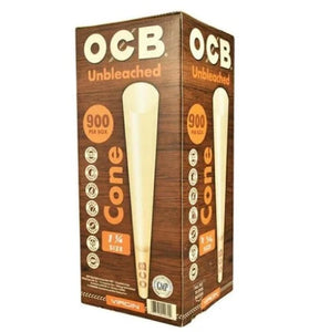 OCB Conos a granel sin blanquear de 1 1/4 ", 900 por caja 