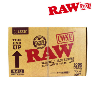 RAW Classic 1 1/4" Conos a Granel 1000/Caja