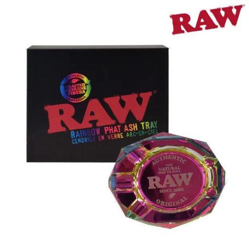 RAW Rainbow Phat Glass Ashtray