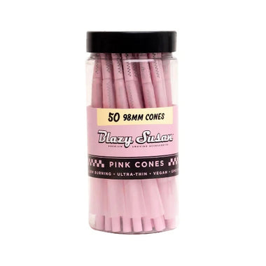 Blazy Susan Pink 50 Count 98mm Pre Roll Cones