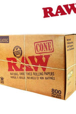 RAW Classic KING SIZE BULK 800 Cones per Box - We Roll With It