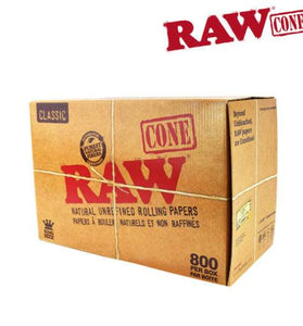 RAW Classic KING SIZE BULK 800 Cones per Box - We Roll With It