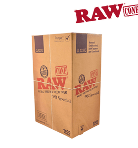 RAW 98 Special BULK Box 1400 Cones - We Roll With It