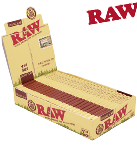 RAW Organic 1 1/4 Rolling Papers - Box of 24 packs - We Roll With It