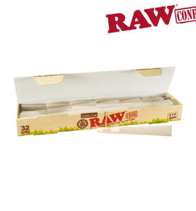 RAW Organic 1 1/4 Cones Pre-Rolled 32/Pack - We Roll With It