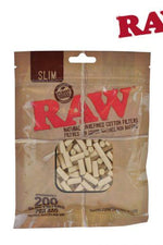 RAW Slim Cotton Filters 200 per bag - We Roll With It