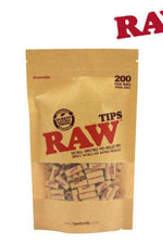 RAW Tips Pre-Rolled Unbleached Bag of 200 - We Roll With It