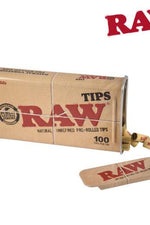 RAW Tips Pre-Rolled in METAL REUSABLE TIN - We Roll With It